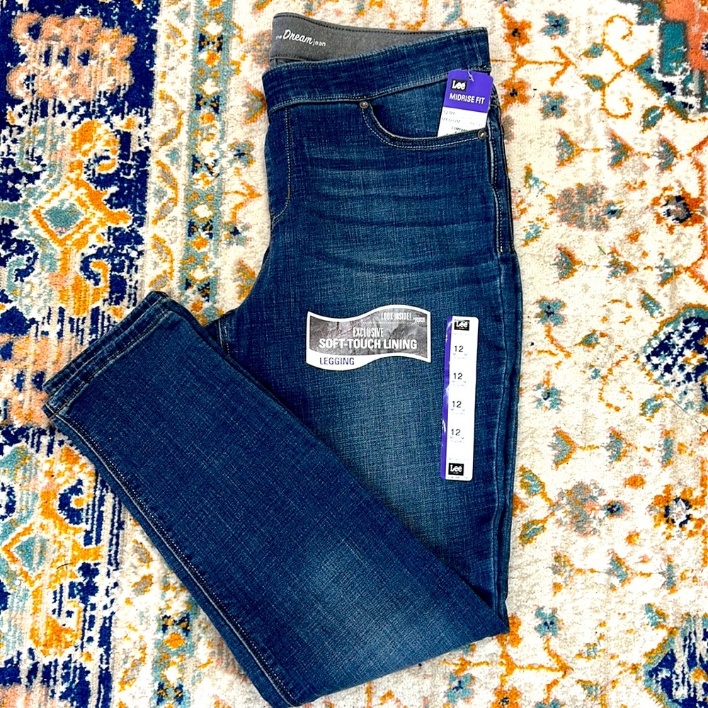 Lee Midrise Dream Jean Legging size 12M Soft Touch Lining